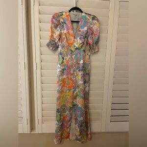 Never Fully Dresses Blossom short sleeved multi color dress